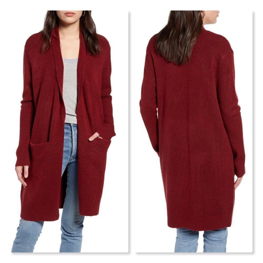 Treasure & Bond Rib Knit Detail Cardigan sz Medium